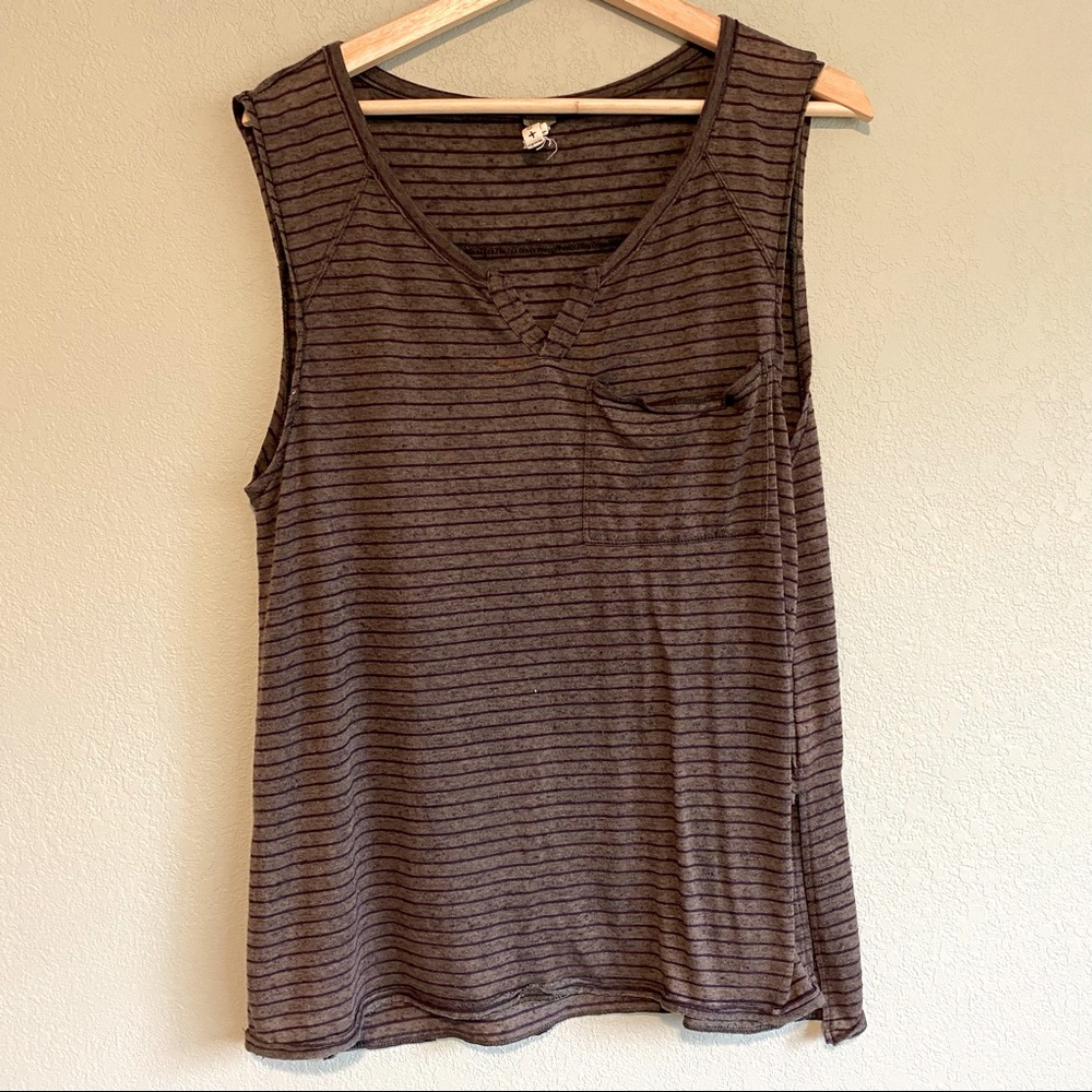 WE THE FREE free people striped tank top size PS -